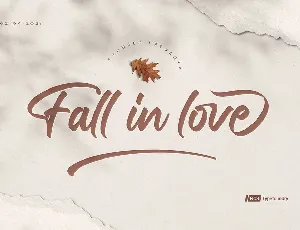 Fall in love font