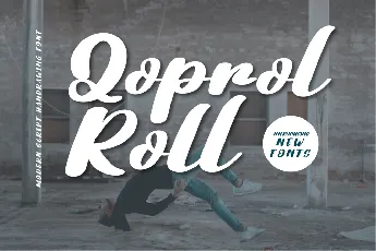 Qoprol Roll font