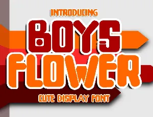 Boys Flower font