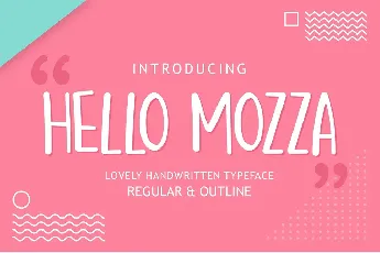 Hello Mozza font