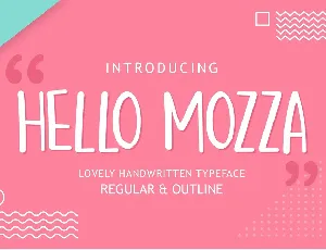 Hello Mozza font