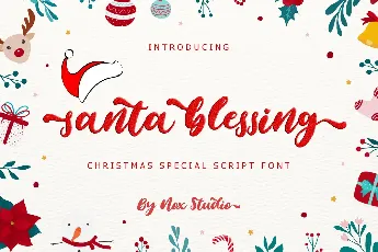 Santa Blessing Script font