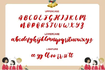 Santa Blessing Script font