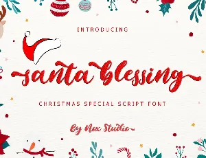 Santa Blessing Script font