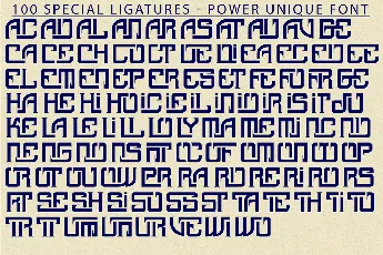 Power Unique Demo font