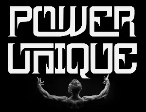 Power Unique Demo font