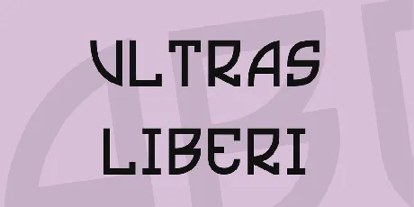 Ultras Liberi font