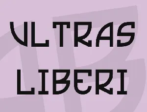 Ultras Liberi font