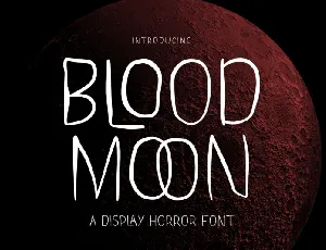 Blood Moon font