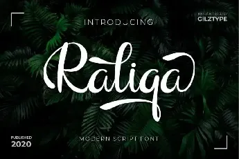 Raliqa Calligraphy font