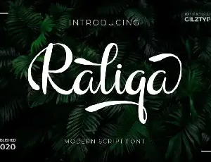 Raliqa Calligraphy font