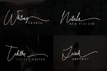 Mae Nitta Signature font