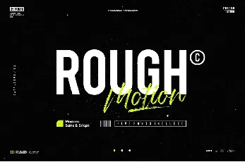 Rough Motion font