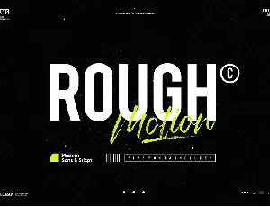 Rough Motion font