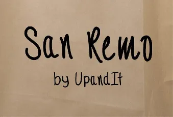 SanRemo font