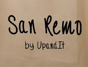 SanRemo font