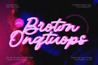 NCL Broton Onqtuops font