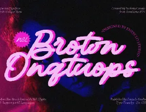 NCL Broton Onqtuops font