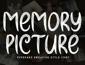 Memory Picture Brush font