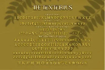 The Texterius Typeface font