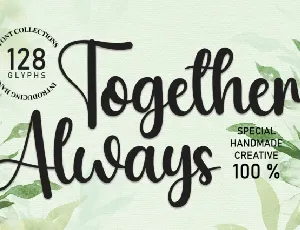 Together Always Script font