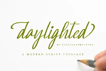 Daylighted Demo font