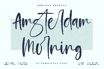 Amsterdam Morning font