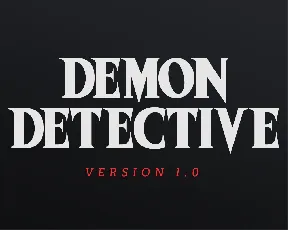 Demon Detective (FREE VERSION) font