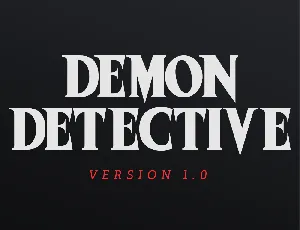 Demon Detective (FREE VERSION) font