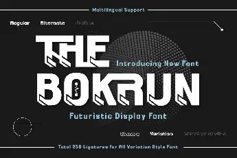 THE BOKRUN Trial font