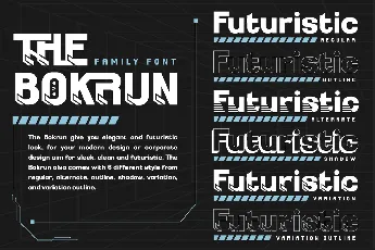 THE BOKRUN Trial font