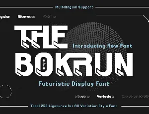 THE BOKRUN Trial font