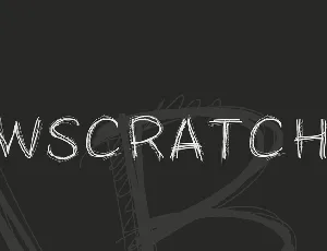 PWScratchy font