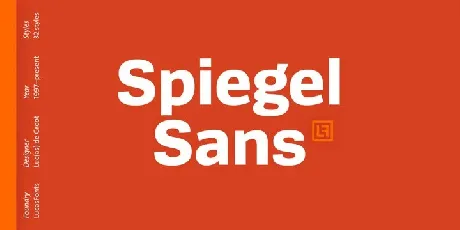 Spiegel Sans Family font