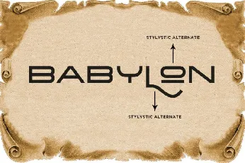 Babylon font