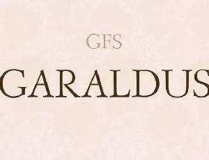 GFS Garaldus Serif font