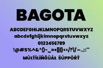 Bagota Los font