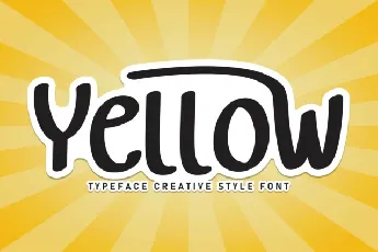 Yellow Display font