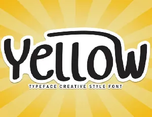 Yellow Display font