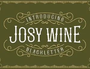 Josy Wine font