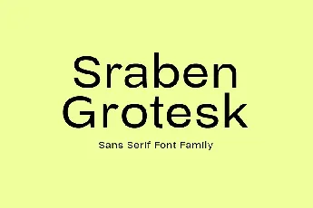 Sraben Grotesk Family font