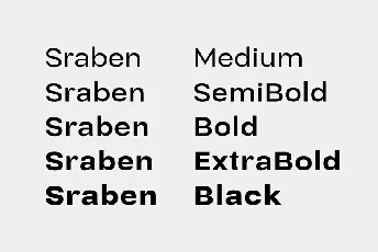 Sraben Grotesk Family font