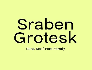 Sraben Grotesk Family font