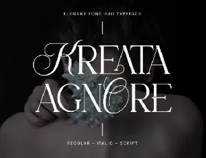 Kreata Agnore font