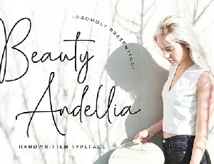 Beauty Andellia Handwritten font