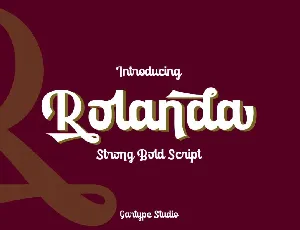 Rolanda Script font