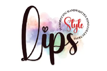 Lips Script font