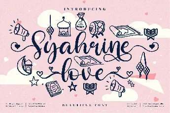 Syahrine love font