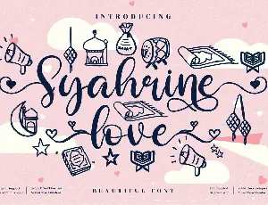 Syahrine love font