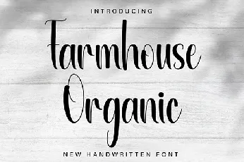 Organic Farmhouse font